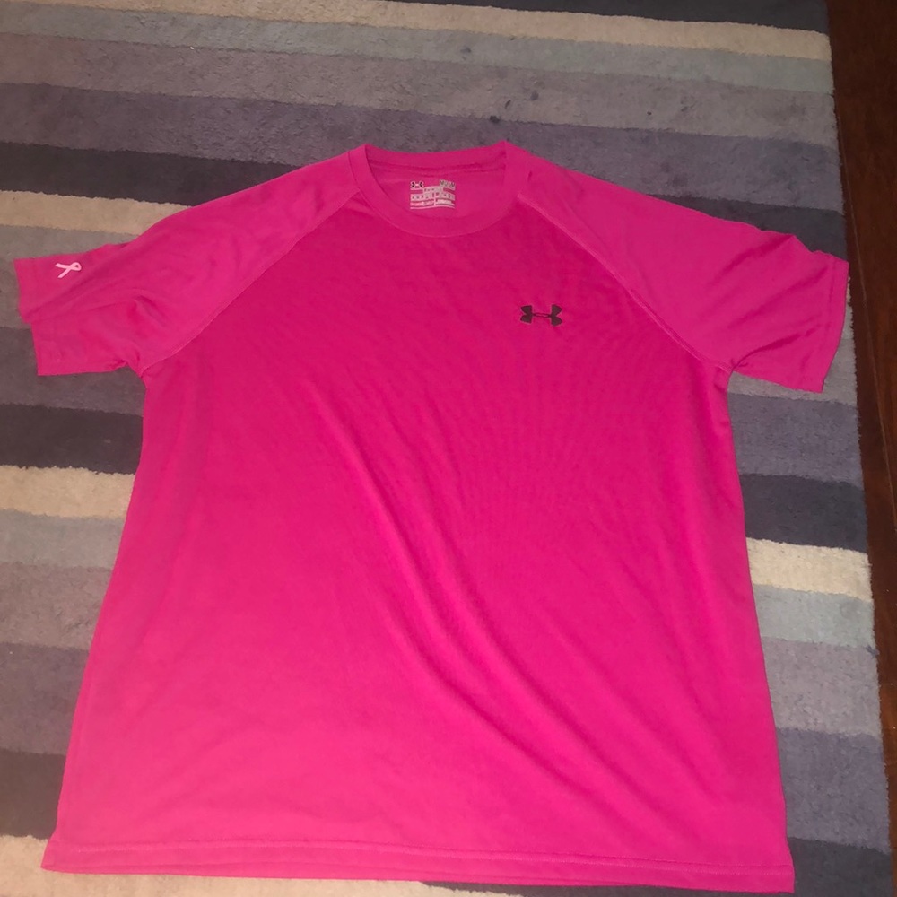 Under armour pink shirt!